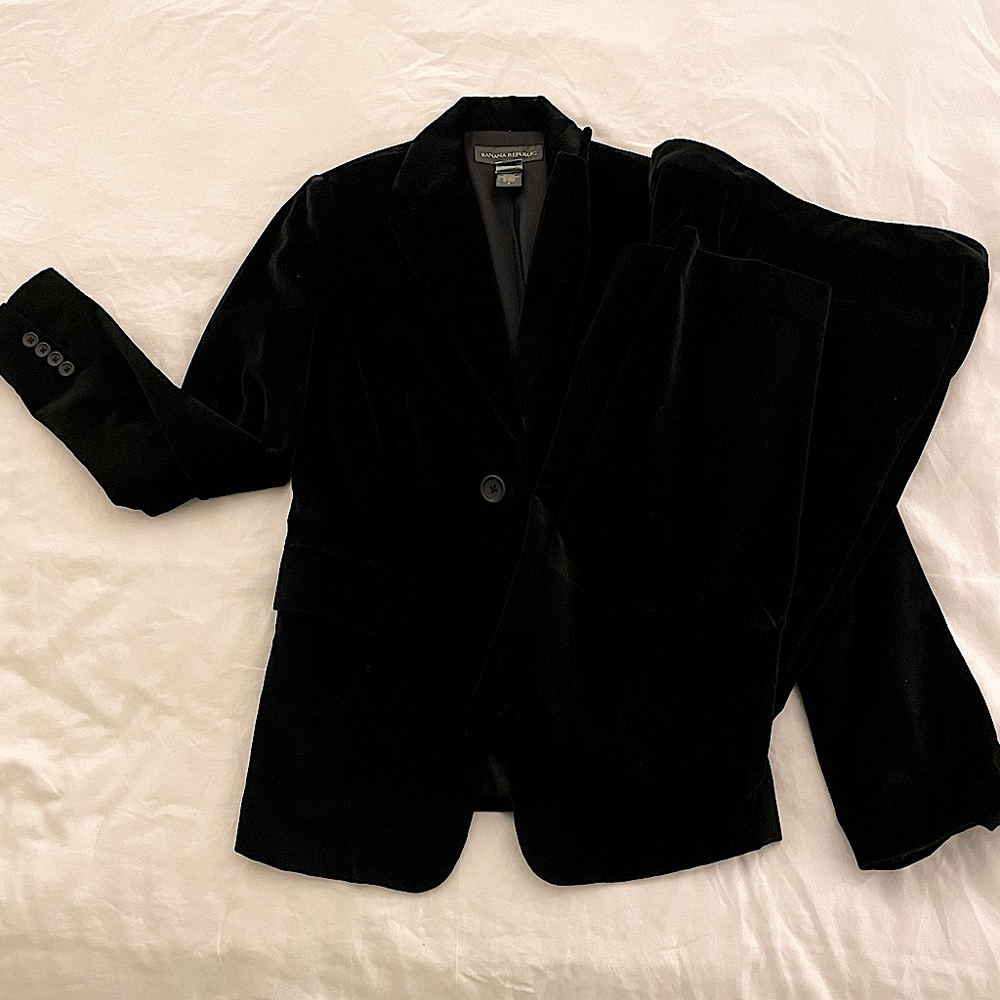 Banana Republic velvet pantsuit